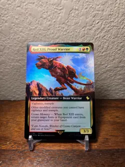 Red XIII, Proud Warrior (Extended Art) MTG Commander: Final Fantasy Foil - Image 1