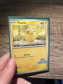 Pokemon TCG Pikachu Promo #214 Scarlet & Violet Illustration Contest 2024 - Image 4