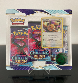 Pokemon Sword and Shield Chilling Reign Triple Blister 3 Pack (Eevee) - New - Image 1