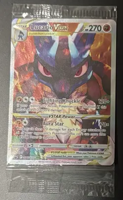 Pokemon Lucario VSTAR SWSH291 Crown Zenith ETB Black Star Promo Holo SEALED 2 - Image 1