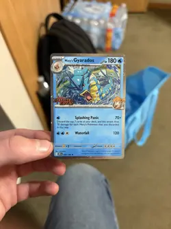 Misty’s Gyarados 049/182 SWIRL PreRelease Stamp Destined Rivals Pokemon TCG - Image 1
