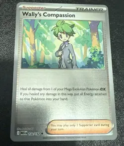 Wally's Compassion 132/132 - Reverse Holo - Pokemon TCG: Mega Evolution - NM - Image 1