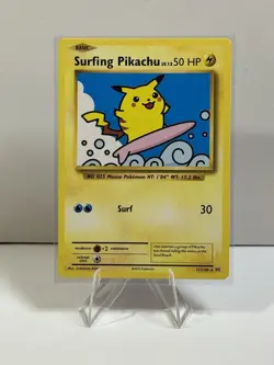 2016 Pokemon Evolutions XY Surfing Pikachu Secret Rare #111/108 - Image 1