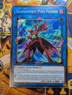 Salamangreat Pyro Phoenix CHIM-EN039 Secret Rare 1st Edition YuGiOh TCG - VLP - Image 1