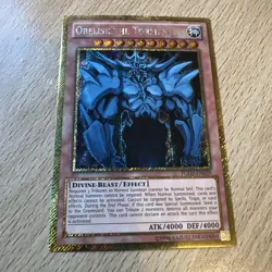 Yugioh Obelisk the Tormentor PGLD-EN030 Gold Secret Rare NM - Image 1