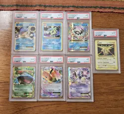 Pokemon Card Lot XY Evolutions PSA Graded 8-9 - Image 1