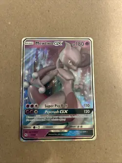 Pokemon Mewtwo GX Holo Ultra Rare TCG Card Hidden Fates 31/68 - Image 1