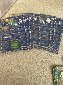 17 PEELED Japanese Pokemon Vending Series 1,2 & 3 Peeled Sheets No Cards - Image 2
