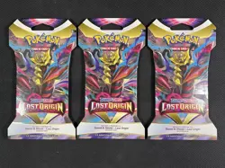 Pokemon Cards x3 Lost Origin Sealed Blister Booster Pack Swsh Giratina - Image 1
