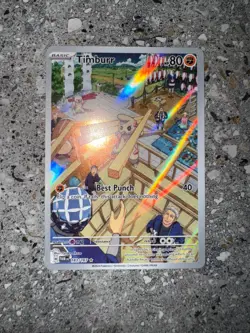 Pokemon TCG Cards Timburr 183/167 Twilight Masquerade Illustration Rare NM - Image 3