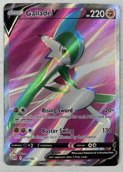 Gallade V 181/196 Holo Full Art Ultra Rare Card Pokemon Lost Orign - NM - Image 1
