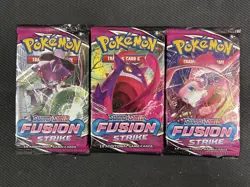 Pokemon Cards x3 Fusion Strike Booster Pack Swsh Ultra Rare - Image 1