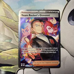 Pokemon TCG Trainer Card Destined Rivals Team Rocket's Giovanni 238/182 - Image 1