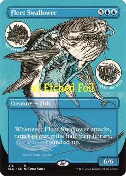 MTG Etched Foil Secret Lair Drop SLD Fleet Swallower MINT - Image 1