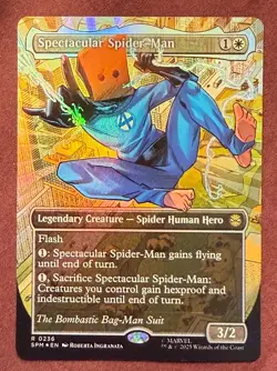 2025 Magic MTG Marvel's Spectacular Spider-Man Borderless Textured Foil R236 - Image 1