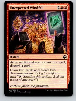 Magic the Gathering Unexpected Windfall Adventures in the Forgotten Realms MTG - Image 1