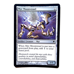 Myr Moonvessel FOIL LP Darksteel MTG See Photos Magic the Gathering - Image 1
