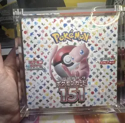 Pokemon: Japanese S&V 151 Booster Box [SEALED] With Protector - Image 1