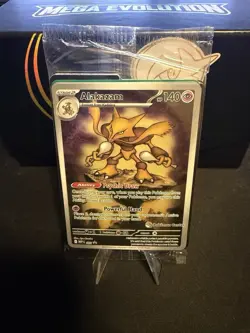 Pokemon Center Stamped Alakazam 009 Pokemon Mega Evolutions - ETB Promo Sealed - Image 1