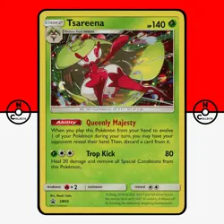 Pokemon Tsareena Cosmos Holo SM26 Black Star Promo LP - Image 1