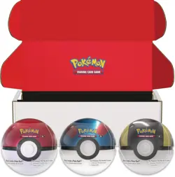 Pokemon TCG: Poke Ball Tin 3-Pack Bundle 2024 Factory Sealed Amazon Exclusive - Image 1