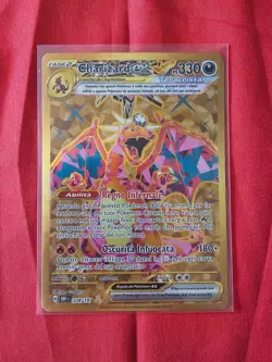 CHARIZARD EX 228/197 GOLD OSSIDIANA INFUOCATA CARTA POKEMON ITA RARA MINT . - Image 1