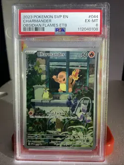 Pokemon TCG Charmander Obsidian Flames Promo #044 PSA 6 - Image 1