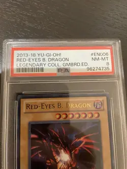 YuGiOh! RED-EYES B. DRAGON #LC01-EN006🔥PSA 9 MT🔥LIMITED ED-2013/18 ULTRA RARE - Image 3