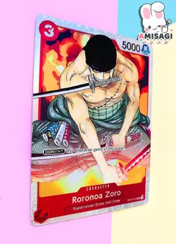 One piece Card Game Roronoa Zoro ST01-013 Sr Foil Card TCG Anime Manga Tight - Image 2