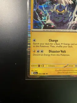 Thundurus Pokemon Card - Basic, Charge, Disaster Volt, Rare 033/086 - Image 5