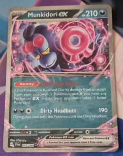 Munkidori ex 037/064 Shrouded Fable Double Rare NM-MINT Pokemon Card TCG - Image 1