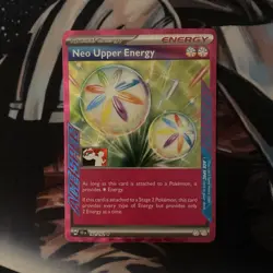 Neo Upper Energy Pokemon Prize Pack Series 6 Promo Pokemon Card NM/LP Stamp - Image 1