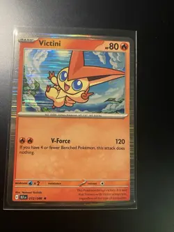Victini 012/086 Holo Rare Pokemon Card Black Bolt NM - Image 1
