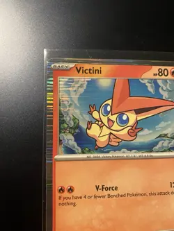 Victini 012/086 Holo Rare Pokemon Card Black Bolt NM - Image 2
