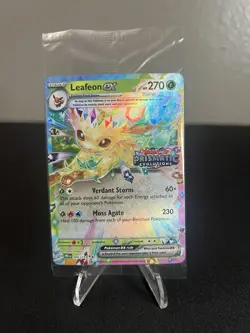 Leafeon ex 006/131 Sealed Stamped Promo Card Prismatic Evolutions Pokemon TCG - Image 1