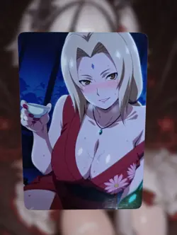 Tsunade Naruto Anime Waifu Sexy Goddess Doujin Hentai Lewd Card - Image 1