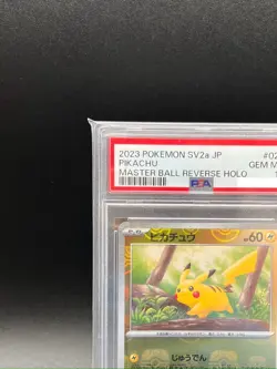 PSA 10 Pikachu Master Ball Foil C 025/165 SV2a Pokemon Card 151 Japanese 2023 - Image 2