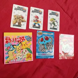 Card Seal book set Japanese Pokemon my 151 promo Get card & mario card - Image 1