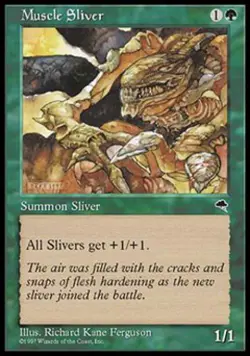 Muscle Sliver - Light Play MTG Tempest - Image 1
