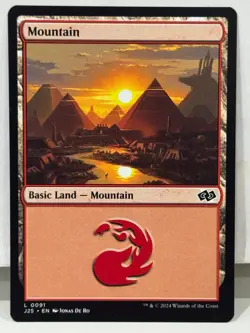 Magic The Gathering: Basic Land - Mountain V.1, 2 & 3 Foundations Jumpstart: MTG - Image 5
