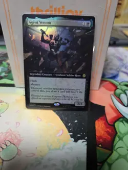Agent Venom FOIL EXTENDED NM/M MTG Spiderman Magic Card - Image 1