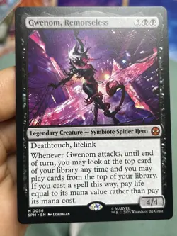 Gwenom, Remorseless • Spider-Man • Pack Fresh • Mtg (2327) - Image 1