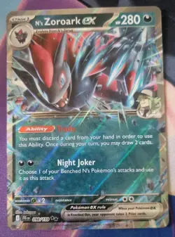 Pokemon TCG N's Zoroark Ex 098/159 Double Rare Journey Together NM-Mint - Image 1