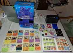 Pokemon Box Sword And Shield Cards And Supplies 2 Pins Sleeves Coins Dice *read - Image 3