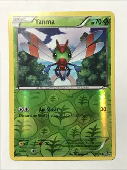 Pokemon YANMA 3/119 - XY Phantom Forces Rev Holo - Image 2