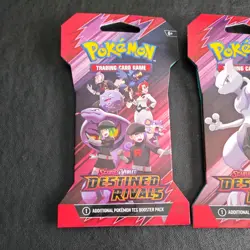 Pokemon TCG Destined rivals sleeved art set of 4. new sealed uk - Image 2