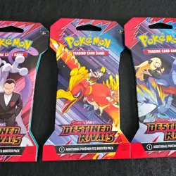 Pokemon TCG Destined rivals sleeved art set of 4. new sealed uk - Image 4