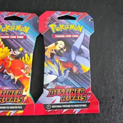 Pokemon TCG Destined rivals sleeved art set of 4. new sealed uk - Image 5