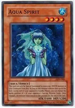 YUGIOH 3x Aqua Spirit LON-068 Playset HP / Damaged x 3 - Image 1