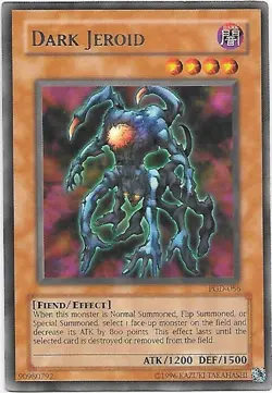 YUGIOH 3x Dark Jeroid Rare 2x PGD 1x DR1 LP - NM x 3 - Image 1
